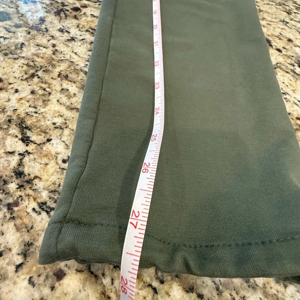 Nostalgia Italian army green joggers zip pockets SZ M - Picture 8 of 10
